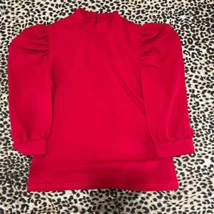 CLOSET CLEAR OUT SALE! SHEIN Puff shoulder blouse. ONLY WORN ONCE!
